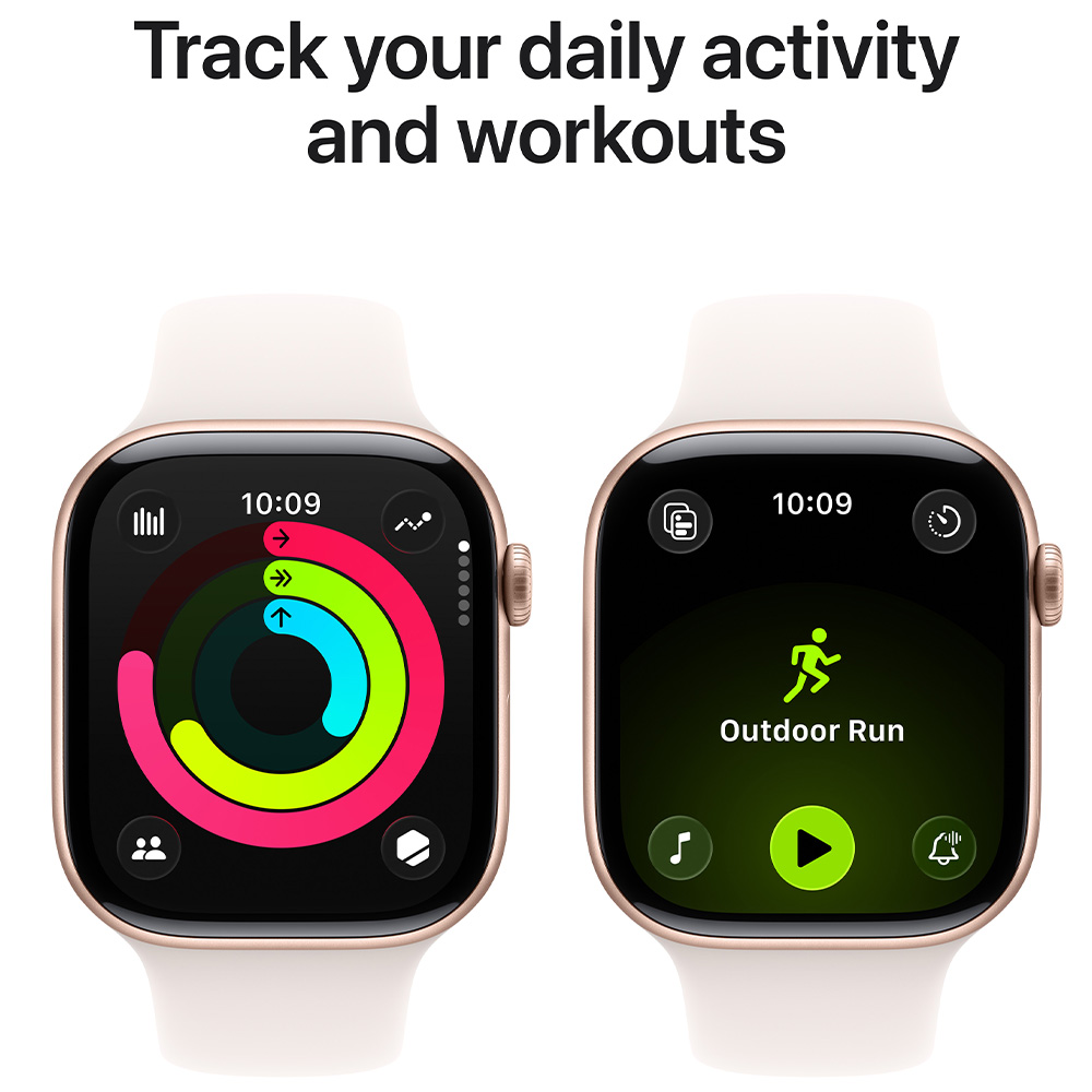 Смарт часы Apple Watch Series 11 GPS 46mm Rose Gold Aluminium Case with Light Blush Sport Band - S/M photo 4
